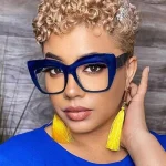 Stylish Blue Retro Glasses