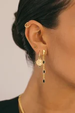 Elegant Geometric Charm Earring - Image 2
