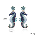 Cartoon-Style Cute Seahorse Drop Earrings - Image 6