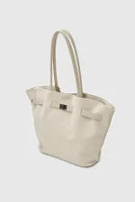 Stylish Beige Tote Bag - Image 3