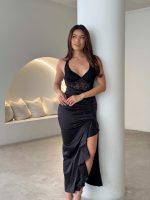 Elegant Black Evening Dress - Image 3