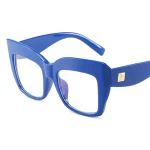 Stylish Blue Retro Glasses - Image 3