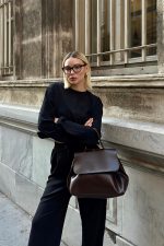 Elegant Chocolate Brown Handbag - Image 4