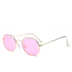 Stylish Hexagonal Frame Sunglasses - Image 5