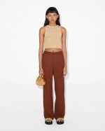 Relaxed Fit Wide-Leg Trousers
