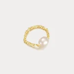 Elegant Simplicity Pearl Ring - Image 6
