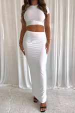 Elegant Two-Piece Maxi Dress