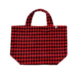 Chic Checkered Tote Bag - Image 4