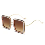 Chic Square Frame Glasses - Image 8