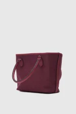 Elegant Burgundy Tote Bag - Image 2