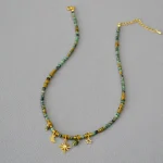 Double Charm Beaded Necklace - Image 4