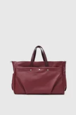 Stylish Maroon Carryall Tote