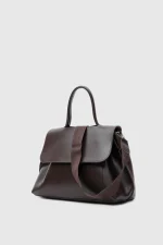 Elegant Chocolate Brown Handbag - Image 5