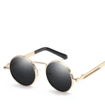Contemporary Round Metal Frame Sunglasses - Image 4