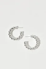 Elegant Spiral Hoop Earrings - Image 2