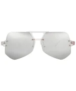 Stylish Transparent Aviator Sunglasses - Image 10