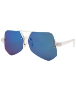 Stylish Transparent Aviator Sunglasses - Image 17