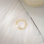 Elegant Simplicity Pearl Ring - Image 3