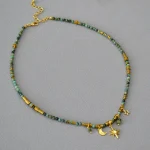 Double Charm Beaded Necklace - Image 5