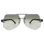 Stylish Transparent Aviator Sunglasses - Image 2